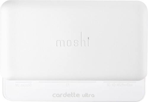 Front Standard. Moshi - Cardette Ultra USB 2.0 Media Card Reader - Silver.