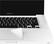Front Standard. Moshi - TrackGuard for Apple® MacBook® Unibody (2-Pack) - Silver.