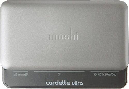 Front Standard. Moshi - Cardette Ultra USB 2.0 Media Card Reader - Graphite.
