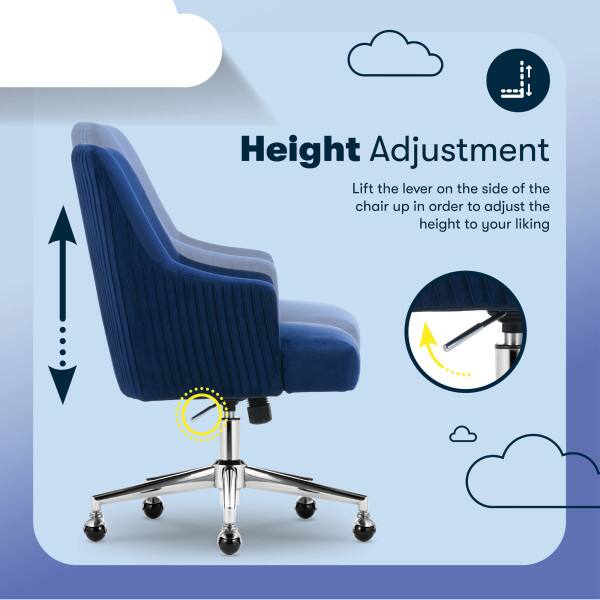 Height Adjustment  
Lift the lever on the side of the chair up in order to adjust the height to your liking