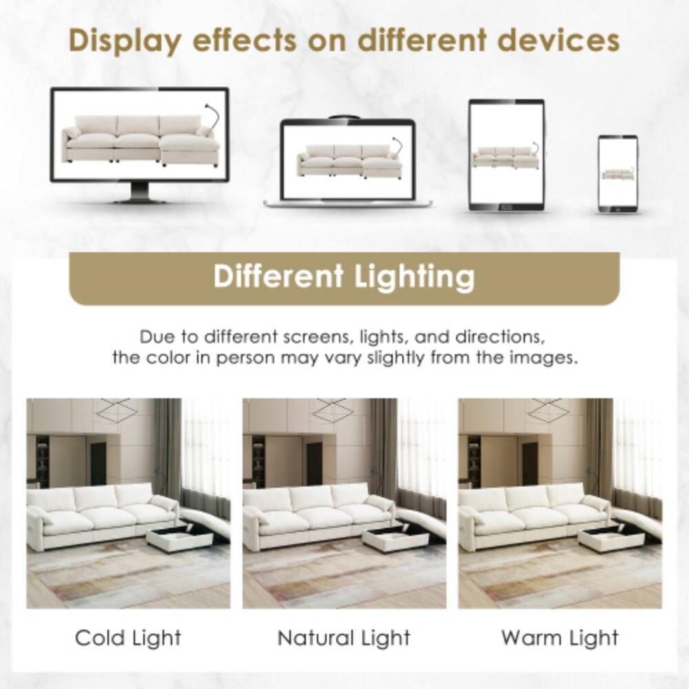 Display effects on different devices

Different Lighting

Due to different screens, lights, and directions, the color in person may vary slightly from the images.

Cold Light
Natural Light
Warm Light