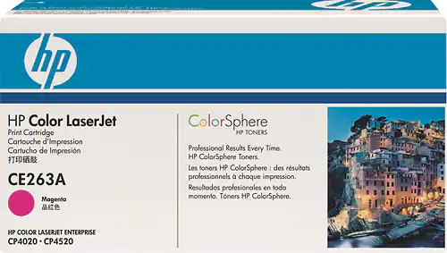 Front. HP - CE263A High-Yield Toner Cartridge - Magenta.