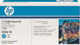 HP - CE261A High-Yield Toner Cartridge - Cyan