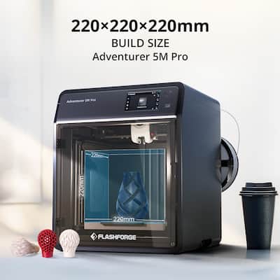 Flashforge Adventurer 5M Pro 3D Printer, Auto Leveling, 280°C Flashforge Adventurer 5M Pro 3D Printer, Auto Leveling, 280°C