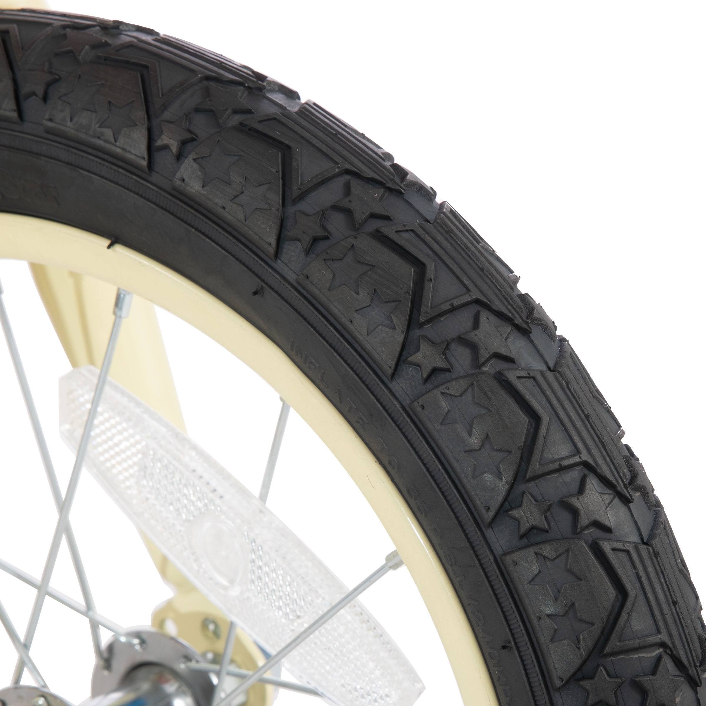 Alt View 5. JOYSTAR - JOYSTAR Vintage Kids Bike with Basket & Training Wheels, 16 Inch Girls Bike for Ages 4-7, Children Bicycles, Beige - Beige.