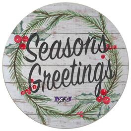Jardine - Niagara Purple Eagles 20'' x 20'' Season's Greetings Circle - White
