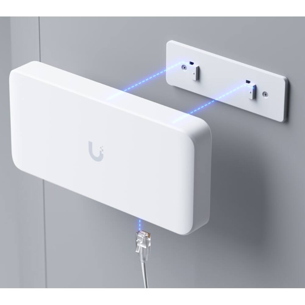 Alt View 3. Ubiquiti - Flex 2.5G PoE 8-Port PoE++ Compliant Managed Network Switch USW-Flex-2.5G-8-PoE - White.