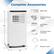 Complete Accessories: Baffle Plate, Window Exhaust Adapter, Air Exhaust Duct, Air Exhaust Duct Connector, Drain Hose, Remote Control
Dimensions: 27" (height), 11" (width), 13" (depth)