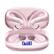 Front. Trigiz - Sports Wireless Earbuds Bluetooth 5.4: Earhooks, IPX7, 7.8g Light, 80H Playtime, Noise Cancelling Mic (Gym/Running) - Pink.