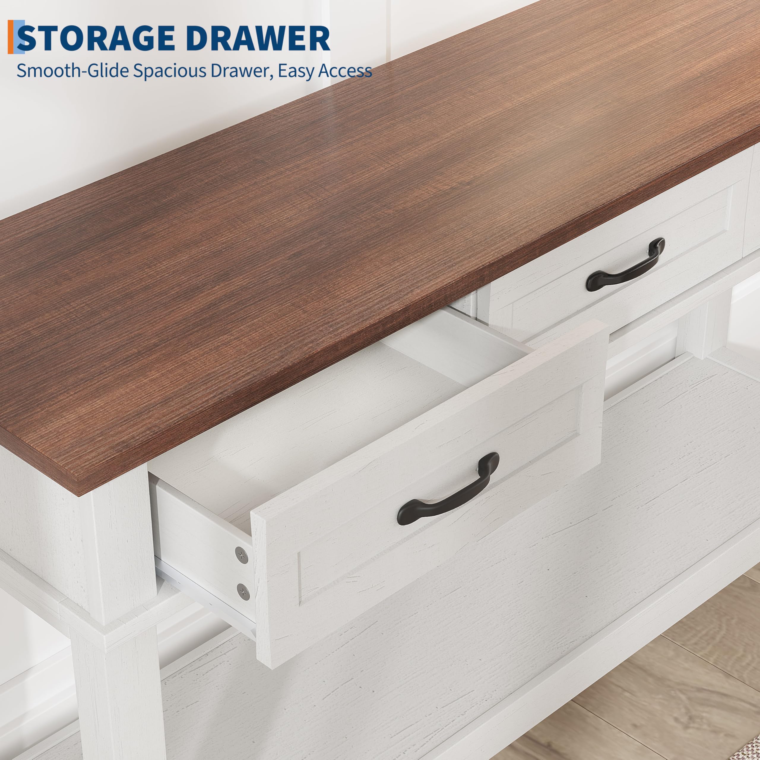 STORAGE DRAWER  
Smooth-Glide Spacious Drawer, Easy Access