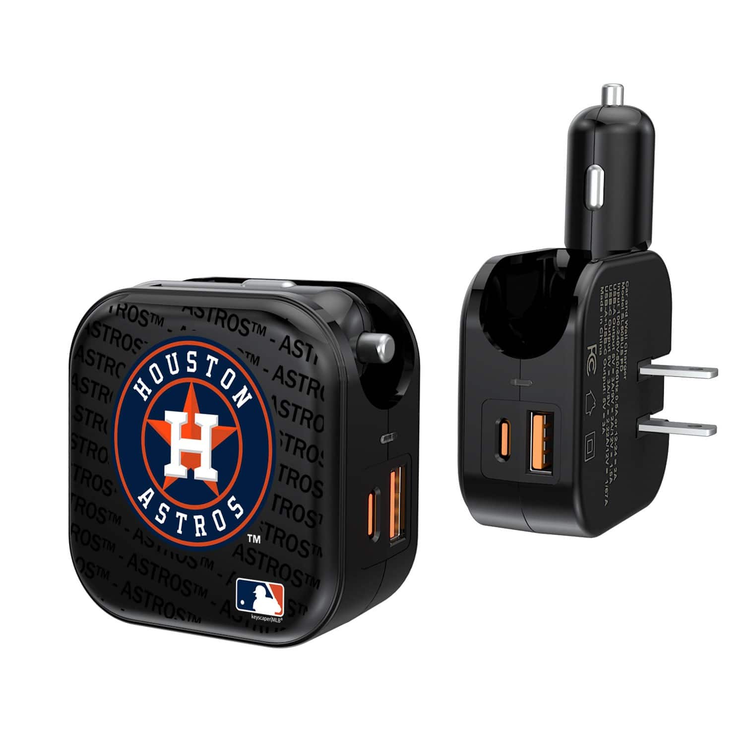 Keyscaper - Houston Astros Dual Port USB Car & Home Charger - Multicolor price history on PriceWatchPro