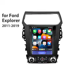 Junsun - 9.7" For Ford Explorer 2011-2019 4G LTE CarPlay 2+32GB Android 15 Car Stereo Radio GPS Navi BT WIFI RDS SWC DSP FM - Black