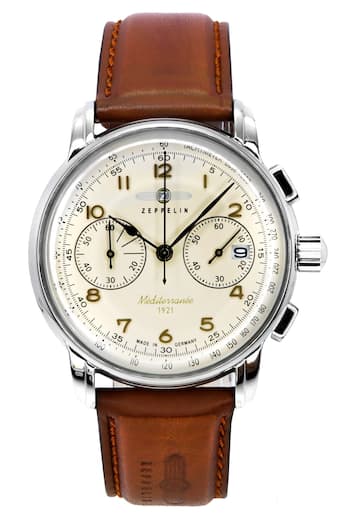 Zeppelin Mediterranee Chronograph Tachymeter Quartz Z96705 Mens Zeppelin Mediterranee Chronograph Tachymeter Quartz Z96705 Mens