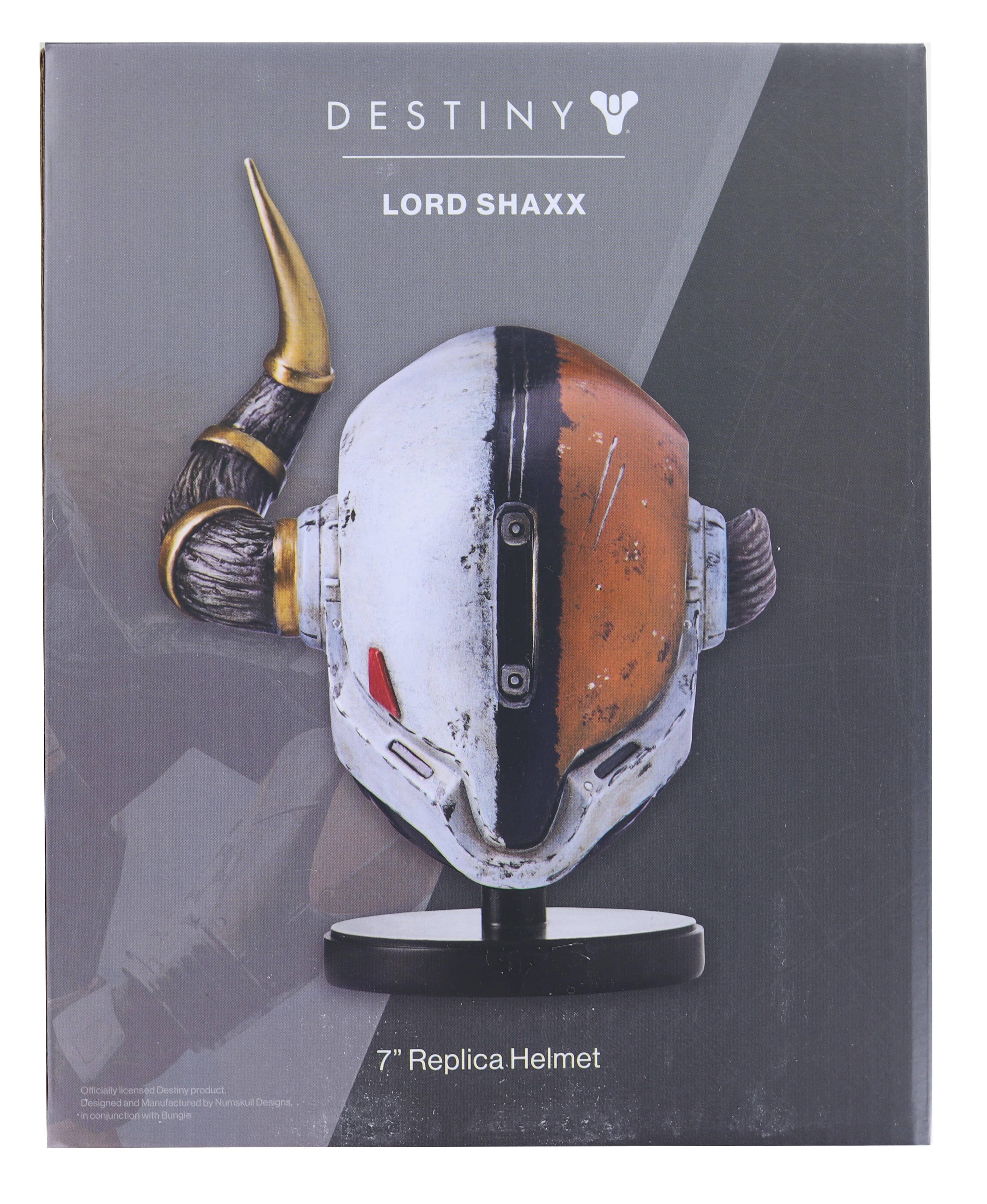 DESTINY LORD SHAXX  
Officially licensed Destiny product designed and manufactured by Nutskull Designs in conjunction with Bungie.  
7" Replica Helmet
