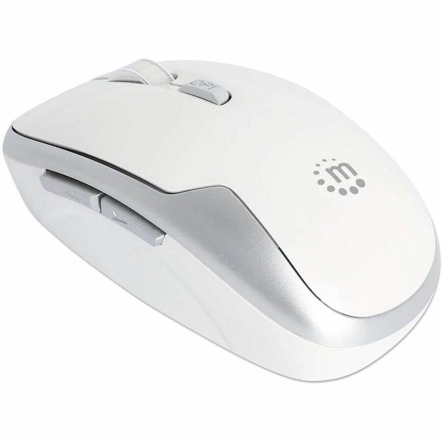 Alt View 4. Manhattan - Manhattan MW6185 Wireless Optical USB Mouse - Full-size Mouse - Optical - Wireless - 32.81 ft - Radio Frequency - 2.40 G - White.