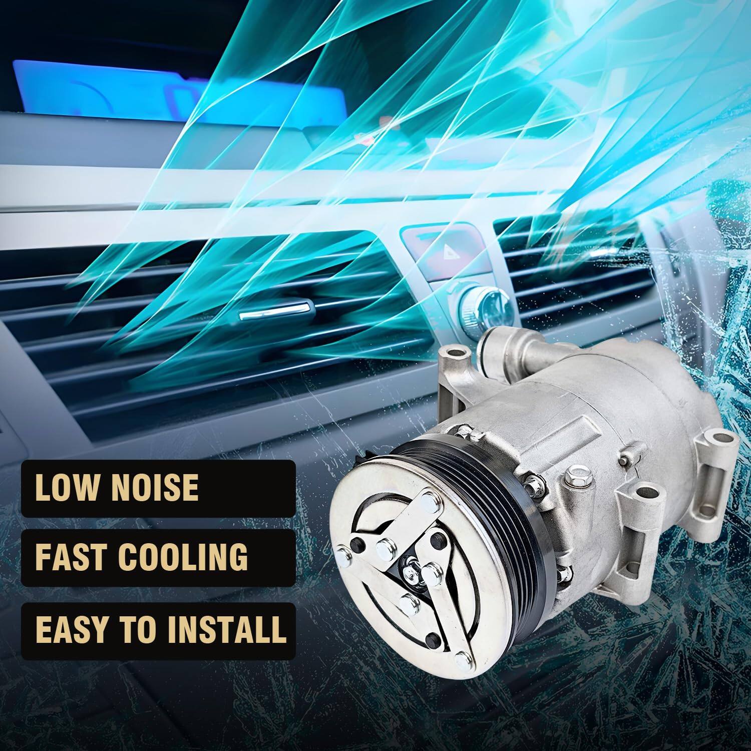 LOW NOISE  
FAST COOLING  
EASY TO INSTALL