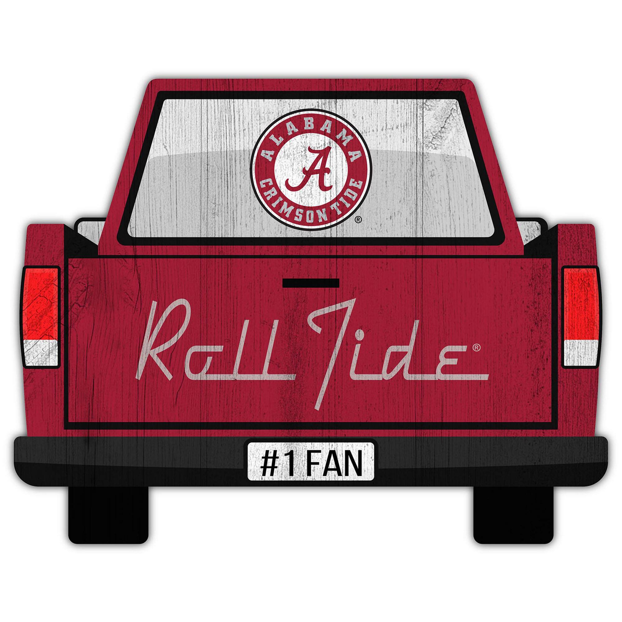 Alabama Crimson Tide 12'' x 12'' Truck Back D-cor