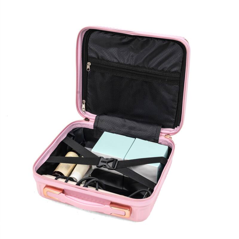 Alt View 2. HTUTWOO - Hard Luggage 4-Piece Set - 360° Dual Rotating Four-Wheel Suitcase, Password Lock, Lightweight Universal Wheel Carry-On - Pink.