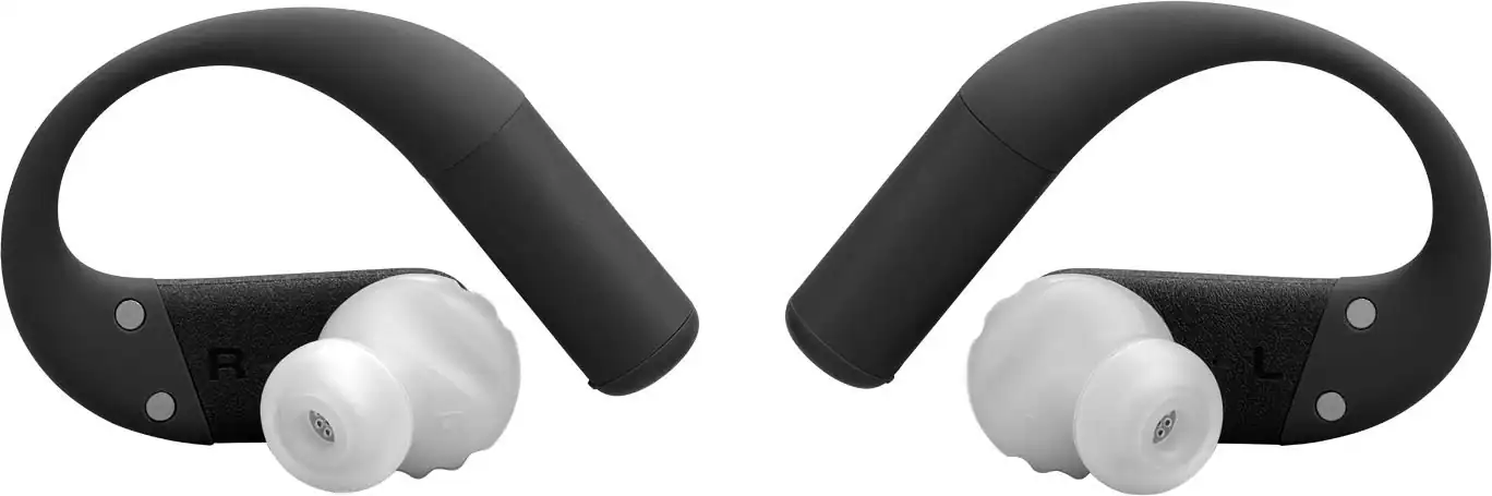 Alt View 9. JBL - Endurance Peak 4 - TRUE Wireless Bluetooth Noise Cancelling Sport In-Ear Earbuds - 2025 - Black / Grey.