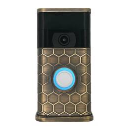 Michael Healy - Honeycomb Video Doorbell Cover (Ring 2nd Gen) - Antique Brass