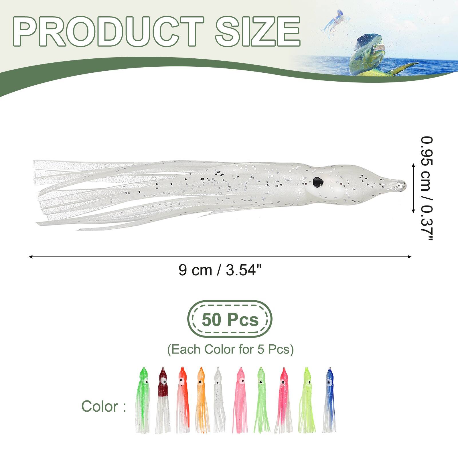 PRODUCT SIZE  
9 cm / 3.54" / 0.95 cm / 0.37"  
50 Pcs (Each Color for 5 Pcs)  
Color: