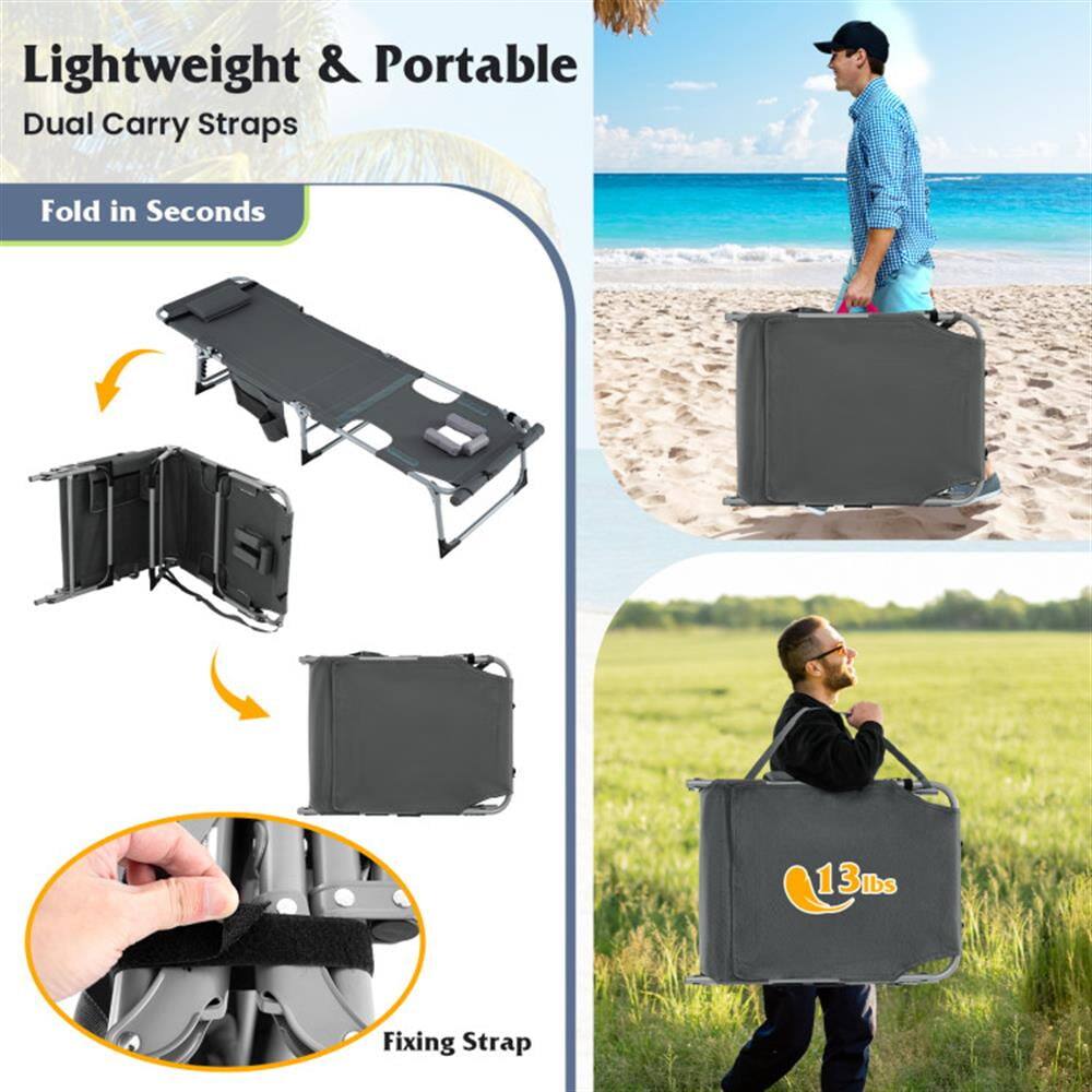 Lightweight & Portable  
Dual Carry Straps  
Fold in Seconds  

Fixing Strap  

13 lbs