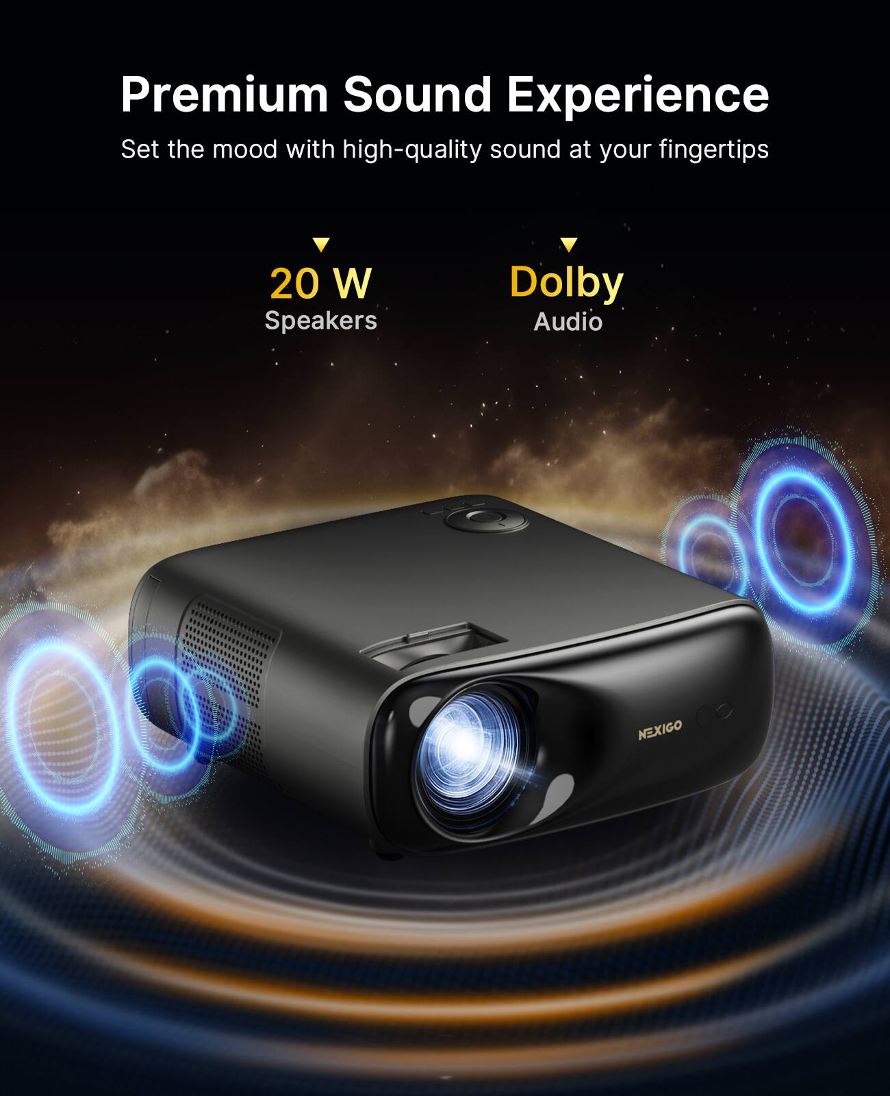 NexiGo PJ40 Pro Google TV Projector