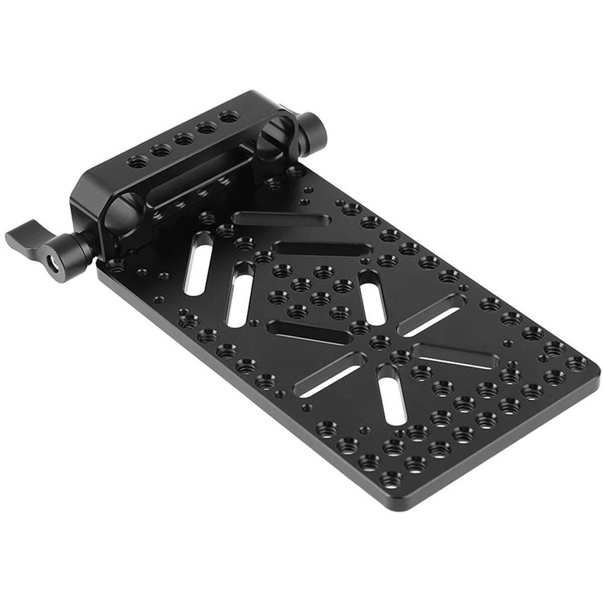 Alt View 1. CAMVATE - CAMVATE Cheese-Style Battery Plate Backboard with 15mm Rail Block Rod Clamp.