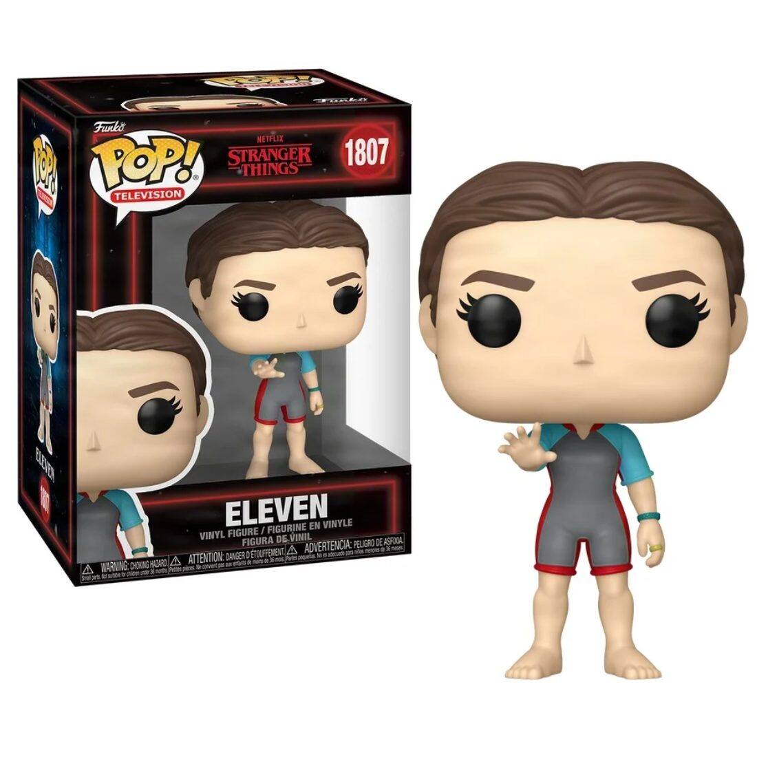 Funko POP! Television  
Netflix Stranger Things  
1807  
Eleven  
Vinyl Figure / Figurine en Vinyle / Figura de Vinil  
WARNING: CHOKING HAZARD - ATTENTION: DANGER D'ÉTOUFFEMENT - ADVERTENCIA: PEQUEÑO OBJETO QUE PUEDE SER INGESTADO