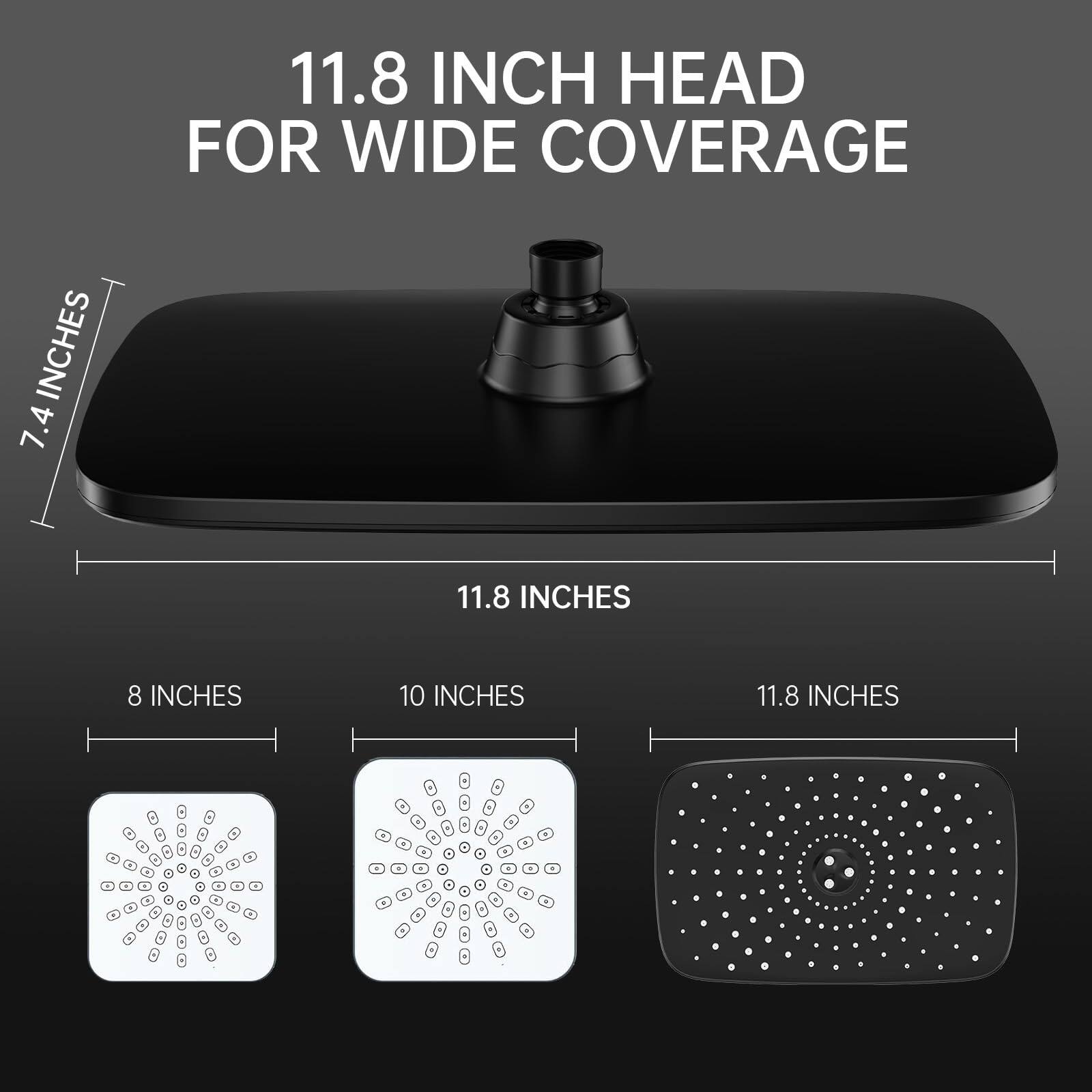 11.8 INCH HEAD FOR WIDE COVERAGE

7.4 INCHES

11.8 INCHES

8 INCHES

10 INCHES

11.8 INCHES