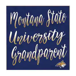Jardine - Montana State Bobcats 10'' x 10'' Grandparent Plaque - Navy