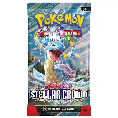 Pokmon - Pokemon Scarlet & Violet Stellar Crown Booster Pack | Lapras Pokmon - Pokemon Scarlet & Violet Stellar Crown Booster Pack | Lapras