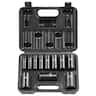VEVOR - 3/8" Drive Impact Socket Set, 11 Piece Deep Socket Set SAE 5/16"-1", 6 Point CR-V Alloy Steel for Auto Repair - Black