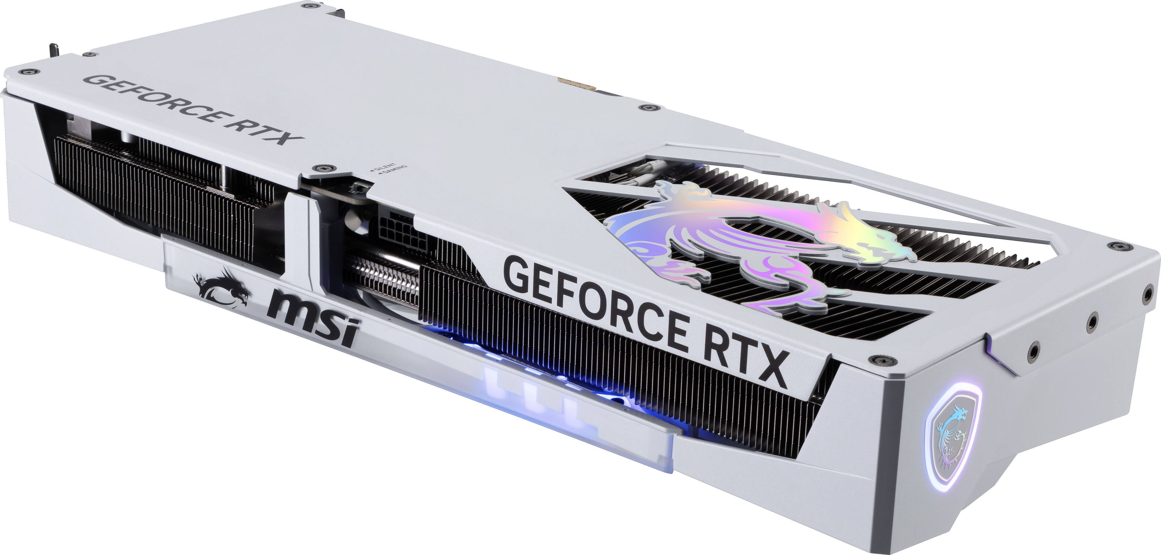 The text on the image reads "GEFORCE RTX," which is a graphics card made by NVIDIA. The card is designed to provide high-performance gaming and graphics capabilities.