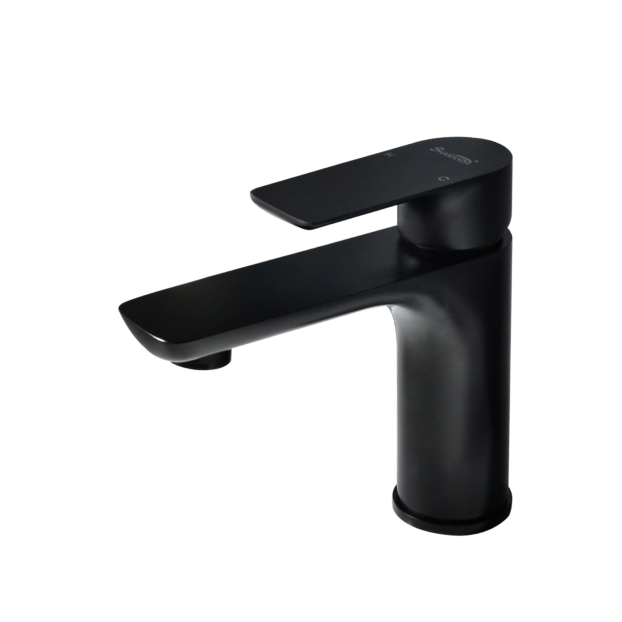 Alt View 1. Boyel Living - 1.2 GPM Single Handle Single Hole Bathroom Faucet with Water Supply Hose and Built in Aerator in Matte Black Low - Matte Black.