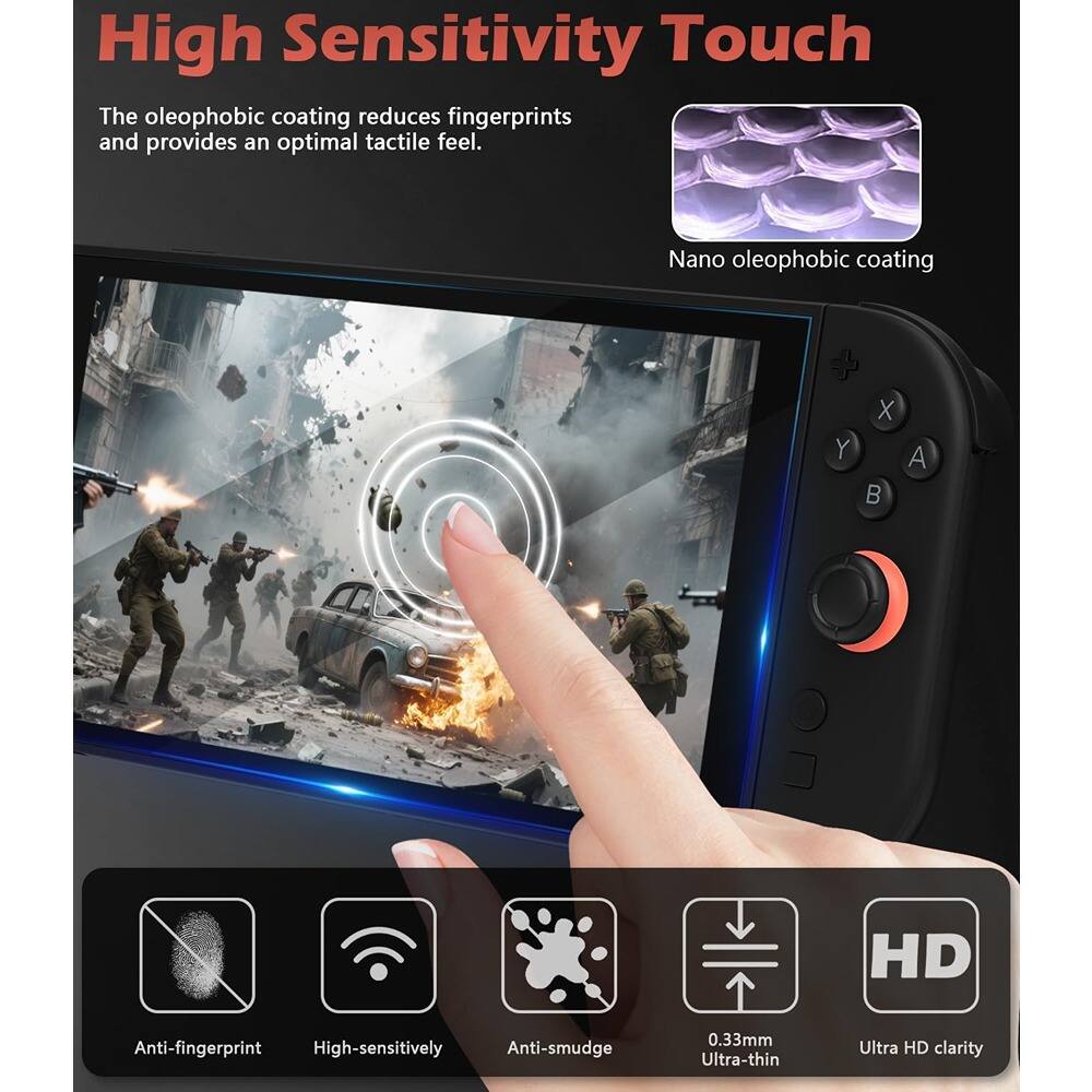 High Sensitivity Touch

The oleophobic coating reduces fingerprints and provides an optimal tactile feel.

Nano oleophobic coating

Anti-fingerprint  
High-sensitively  
Anti-smudge  
0.33mm Ultra-thin  
Ultra HD clarity