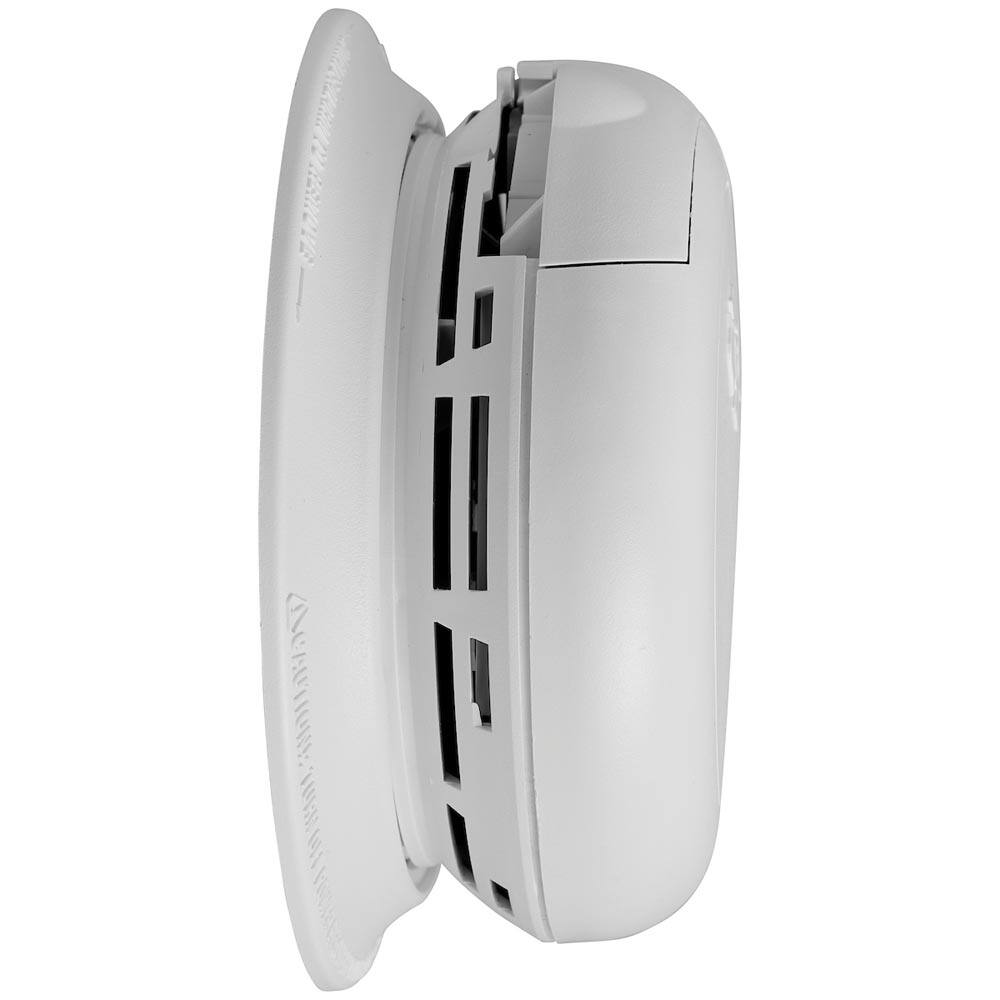 Alt View 3. First Alert - SMCO100V-AC Precision Detection Hardwired Interconnect Smoke and Carbon Monoxide Alarm with Voice and Location Alerts - White.