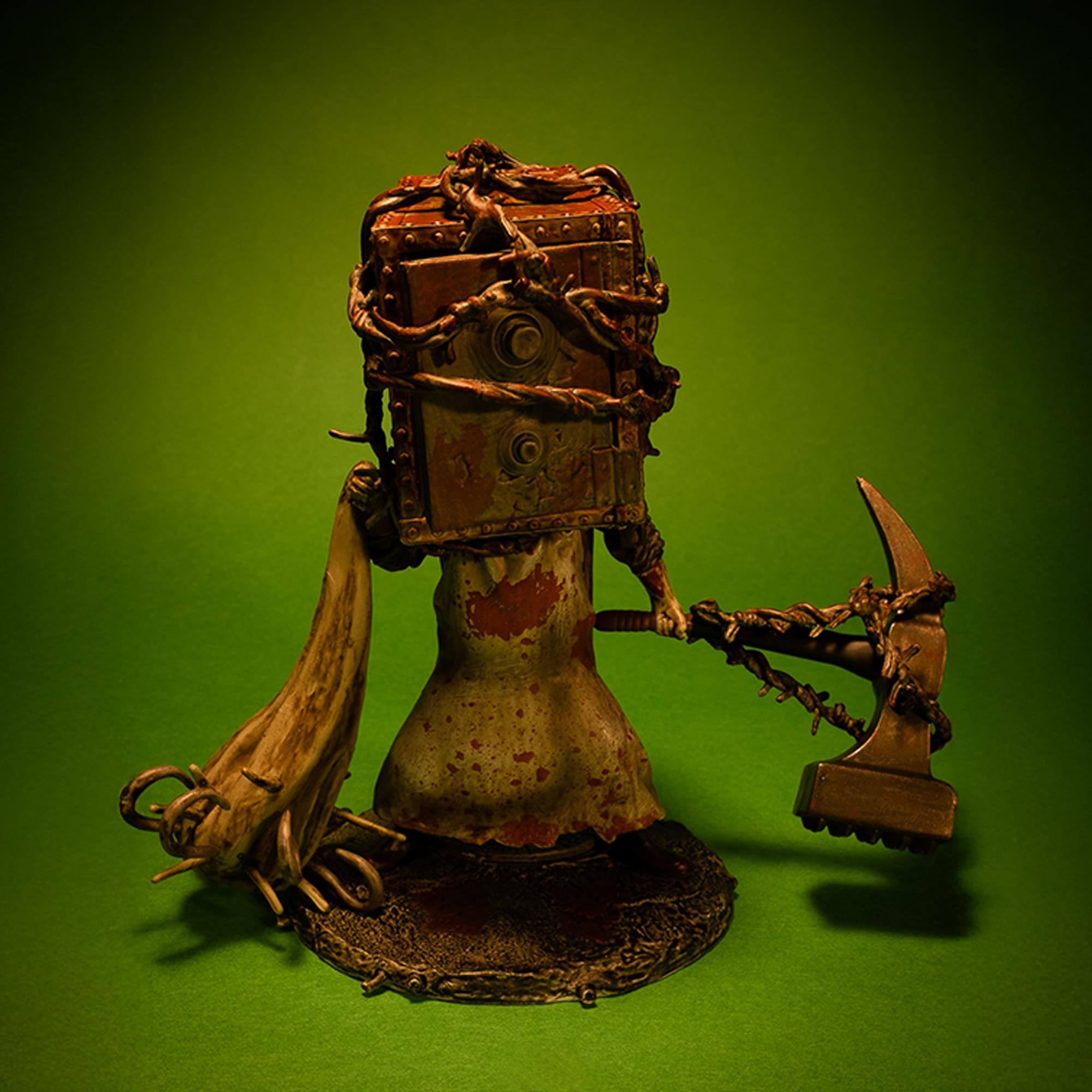 Alt View 1. Gaming Heads - The Evil Within The Keeper 6 Inch Collectible Bobblehead - Brown.