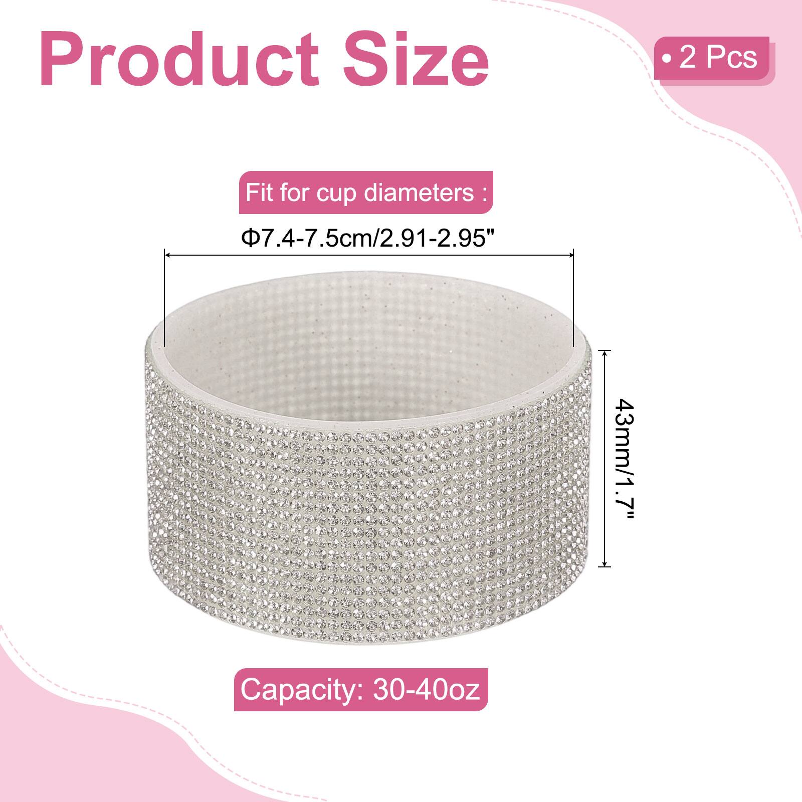 Product Size  
2 Pcs  
Fit for cup diameters: 7.4-7.5cm/2.91-2.95"  
43mm/1.7"  
Capacity: 30-40oz