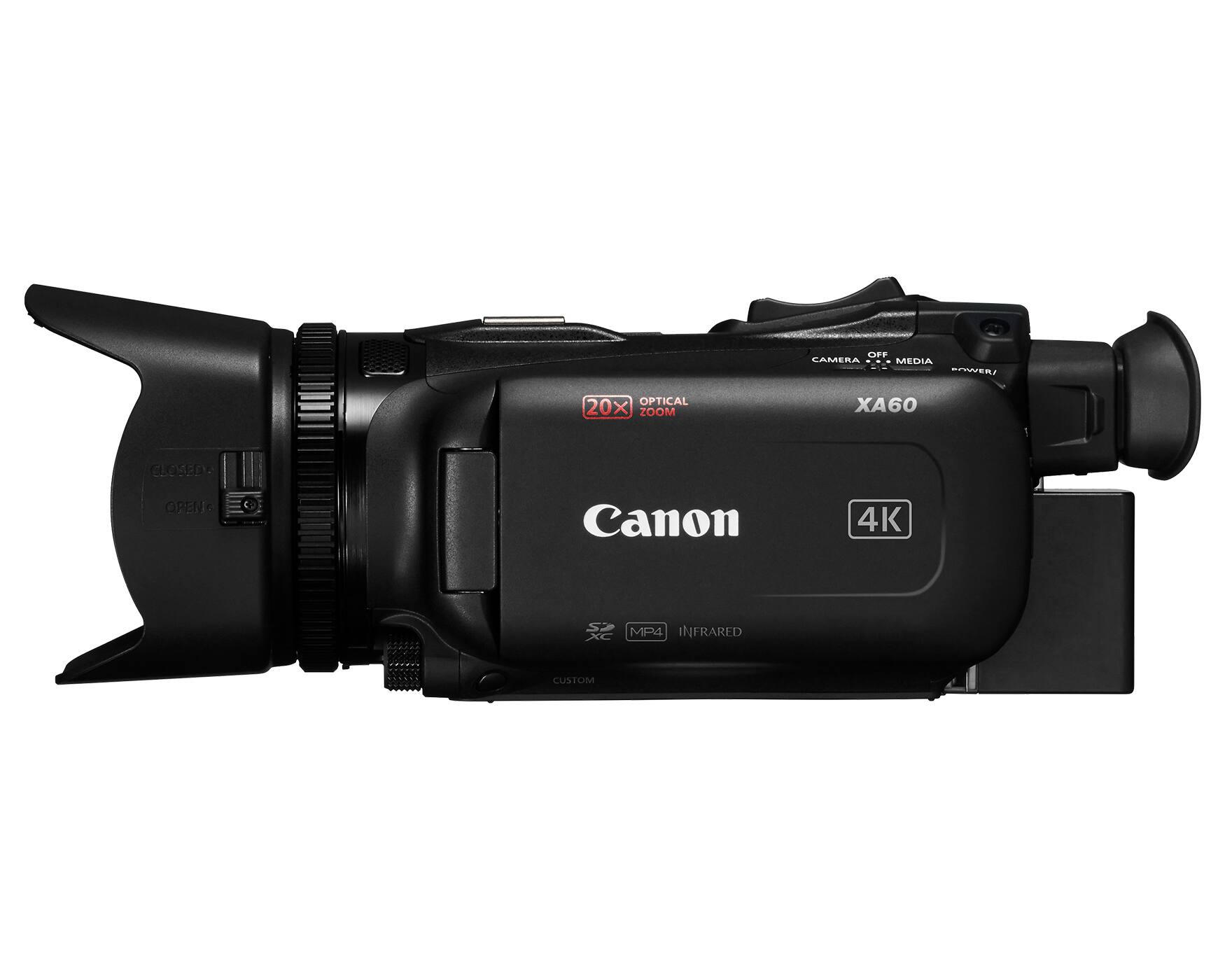 Alt View 2. Canon - XA60 Professional Camcorder - Black.