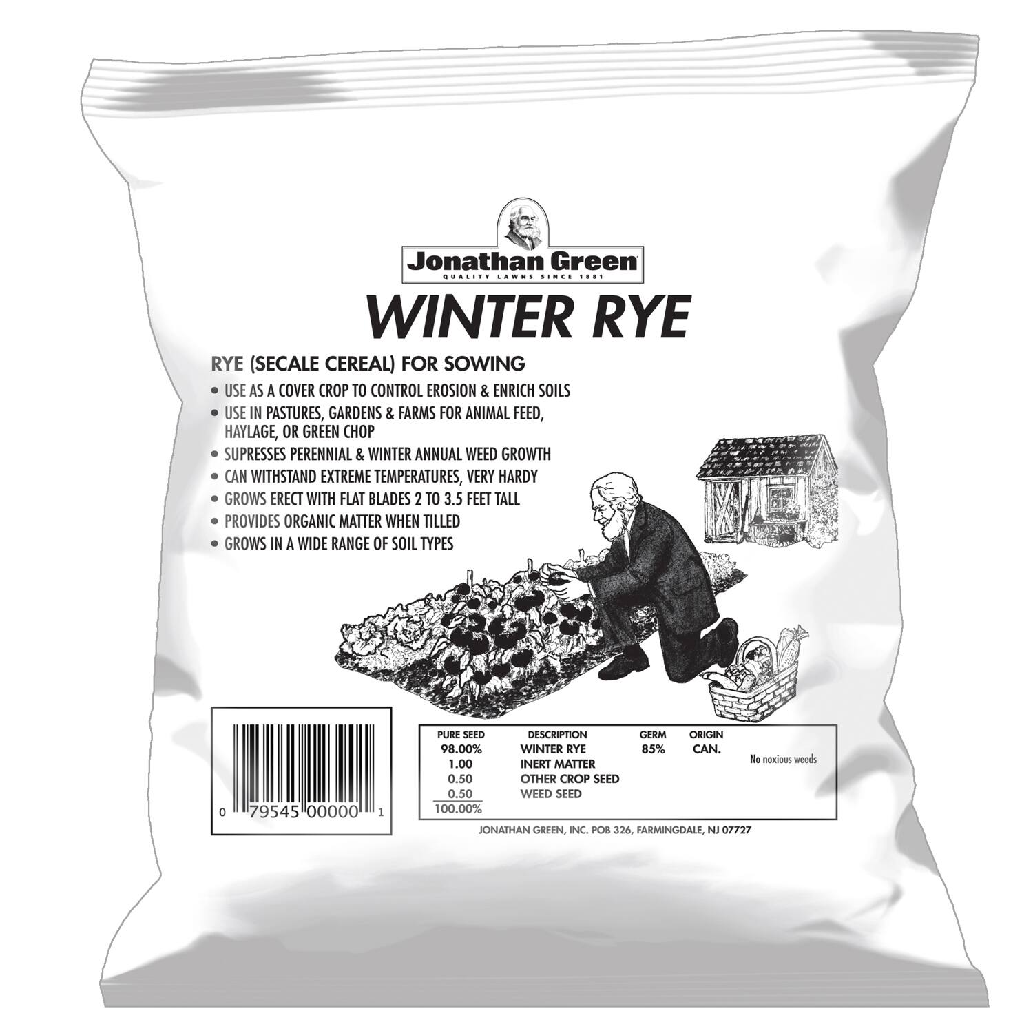 Jonathan Green - Winter Rye Annual Ryegrass Full Sun Grass Seed 5 lb price history on PriceWatchPro