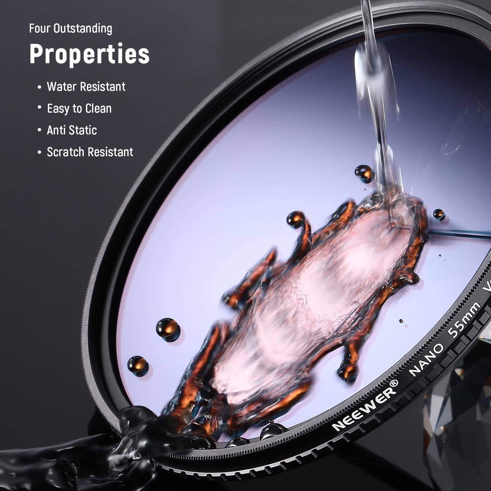 Four Outstanding Properties: Water Resistant, Easy to Clean, Anti Static, Scratch Resistant. 7.55mm NANO J NEEWER