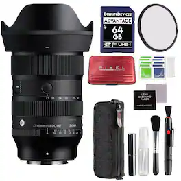 Sigma - 17-40mm f/1.8 DC Art Lens for X Mount with Advanced Accessory and Travel Bundle | 214975 | 17-40mm Fujifilm Lens