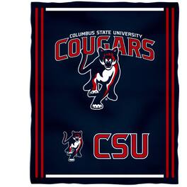 Vive La Fete - Columbus State Cougars 36'' x 48'' Children's Mascot Plush Blanket - Multicolor