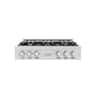 ZLINE - 36 in. Wide 6 Burner Legacy Gas Rangetop withPorcelain Cooktop in Stainless Steel (RT36) - Stainless Steel