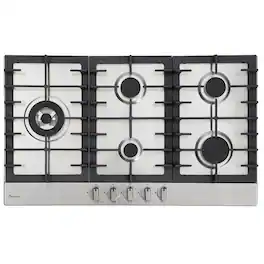 Rangaire - 34" Gas Cooktop 5 Burners Stainless Steel RCG341S - Stainless Steel