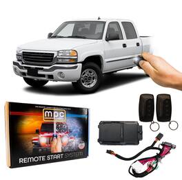 MPC - Remote Start & Keyless Entry Kit for GMC Sierra 2003–2006 — Semi Plug-n-Play, 4-Button Remotes - Black