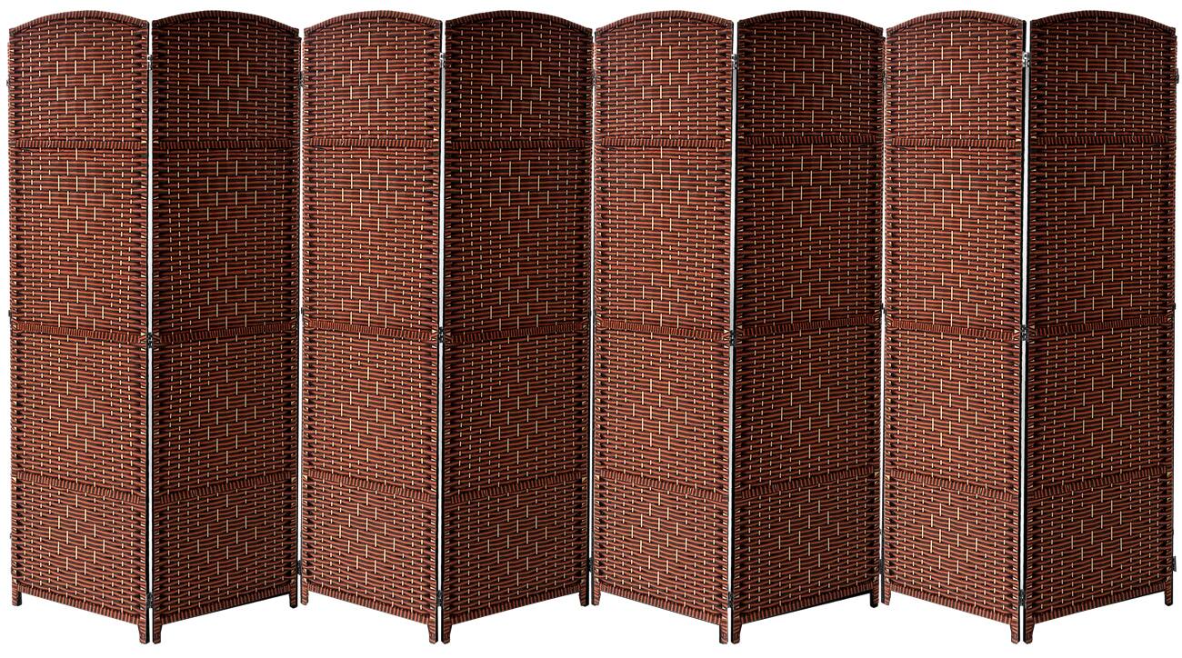 Front. Sorbus - Sorbus Room Divider Screen Privacy With Double Hinged and Folding - Brown.