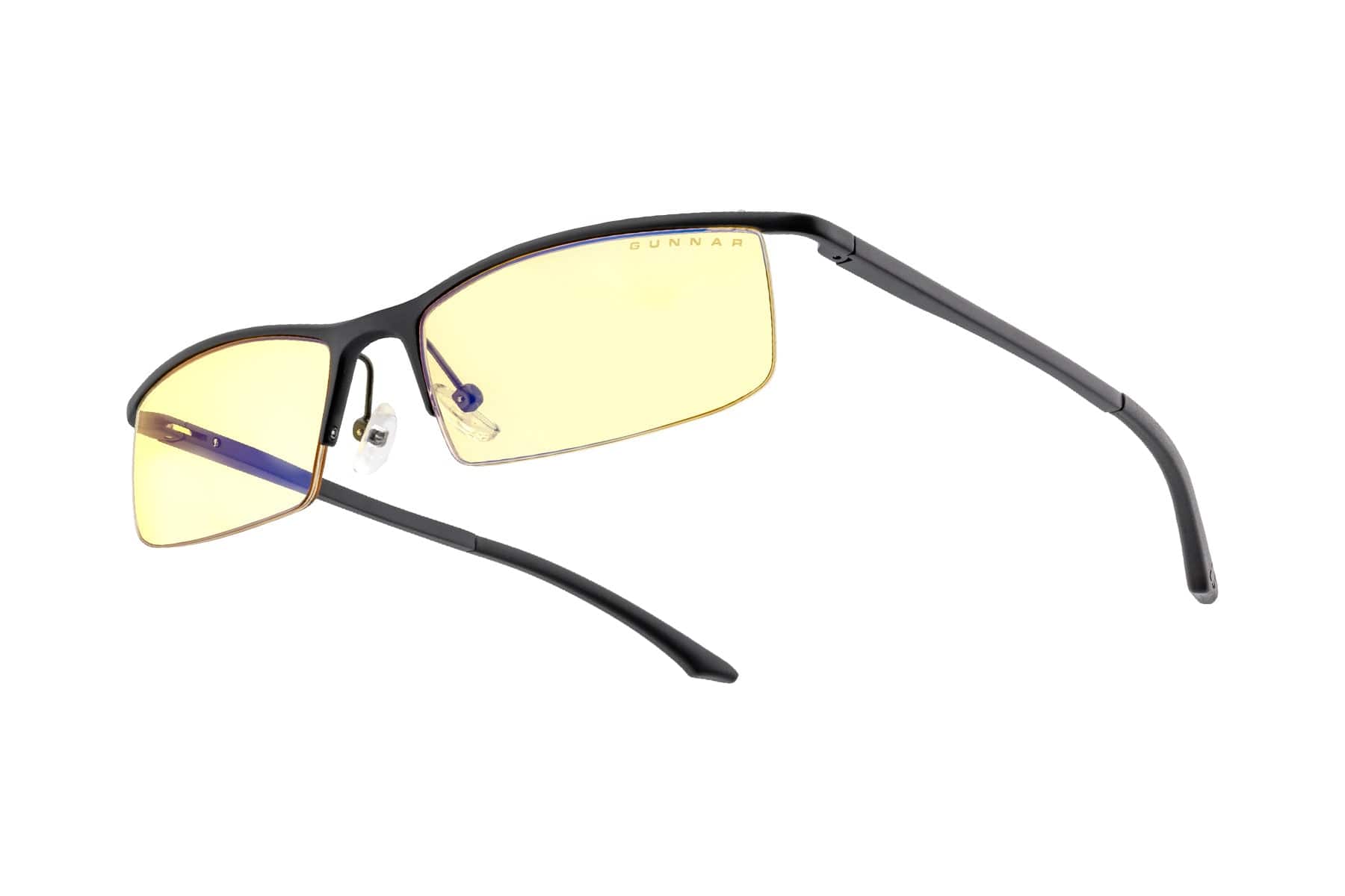GUNNAR - Computer Glasses - Emissary, Amber Lens - Blue Light Blocking, Relieve Dry Eye, Anti Glare - Onyx