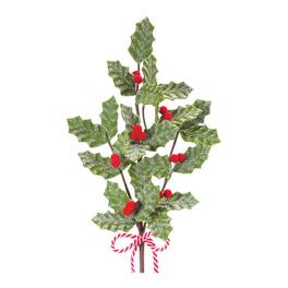 BreeBe - Fabric Holly Berry Spray (Set of 6) - Red, Green